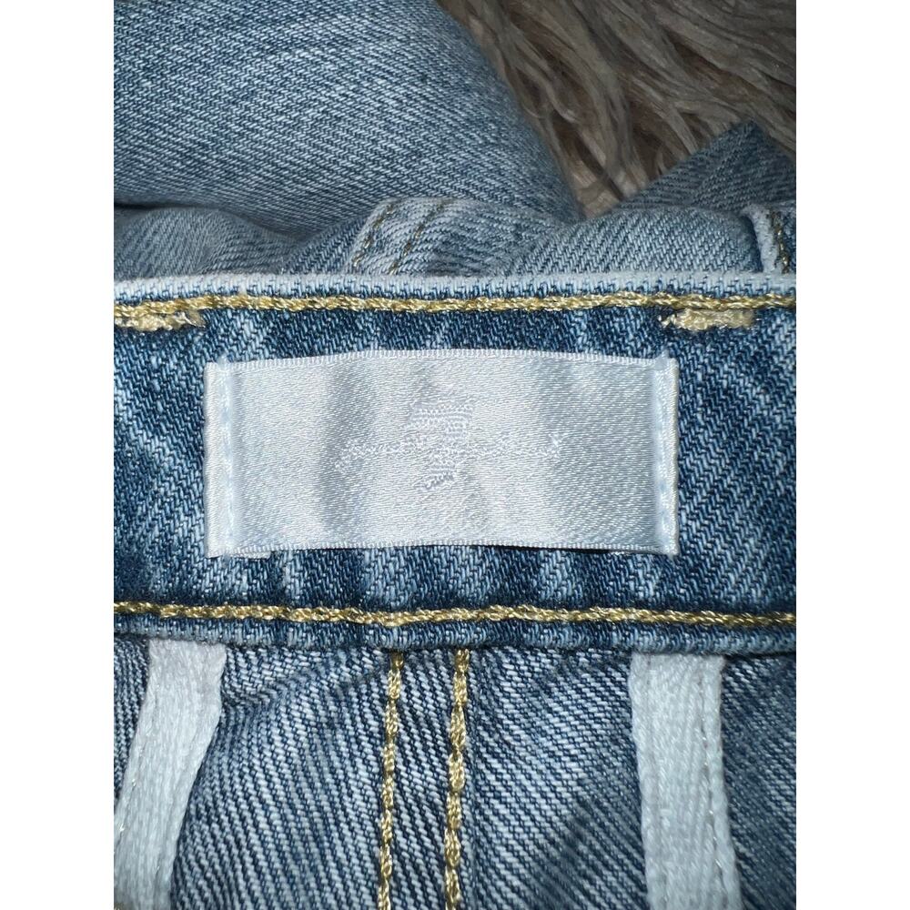 7 for all mankind easy slim blue jeans with heart  embroidered - Picture 13 of 16